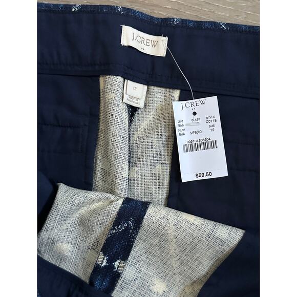 J. Crew Factory  Shorts  Blue and White  size 12 - Picture 3 of 3